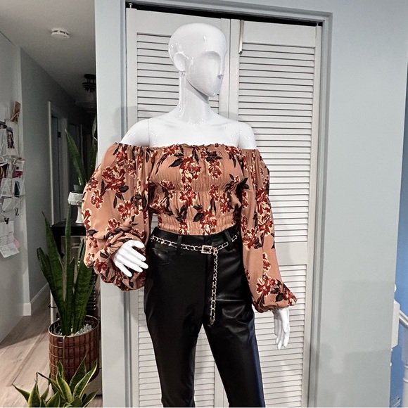 NWOT Vegan Leather Boot Cut Pants - Picture 5 of 16